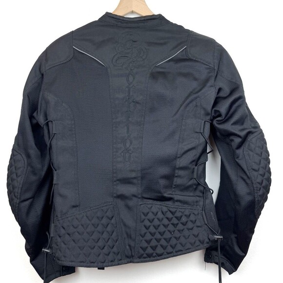 Scorpion EXO GET Stung Women's Sz XL Motorcycle Jacket Padded Black - Picture 12 of 16